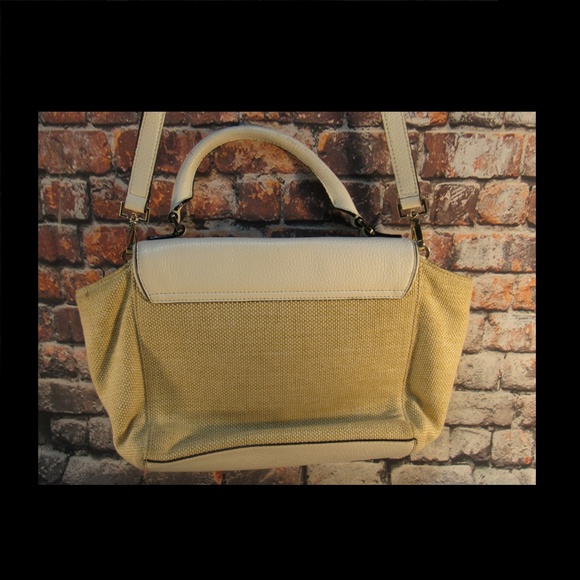 Kate Spade White Leather Straw Envelope Purse - Picture 6 of 8